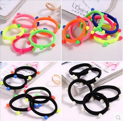 2元店廠家直銷韓版無接縫珍珠發圈髮飾皮筋頭飾頭繩淘寶貨源