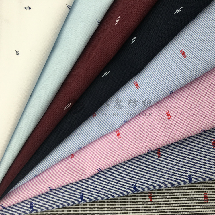 时装印花 春夏新款 2019年时尚男女装衬衫面料 色织印花 厂家直销