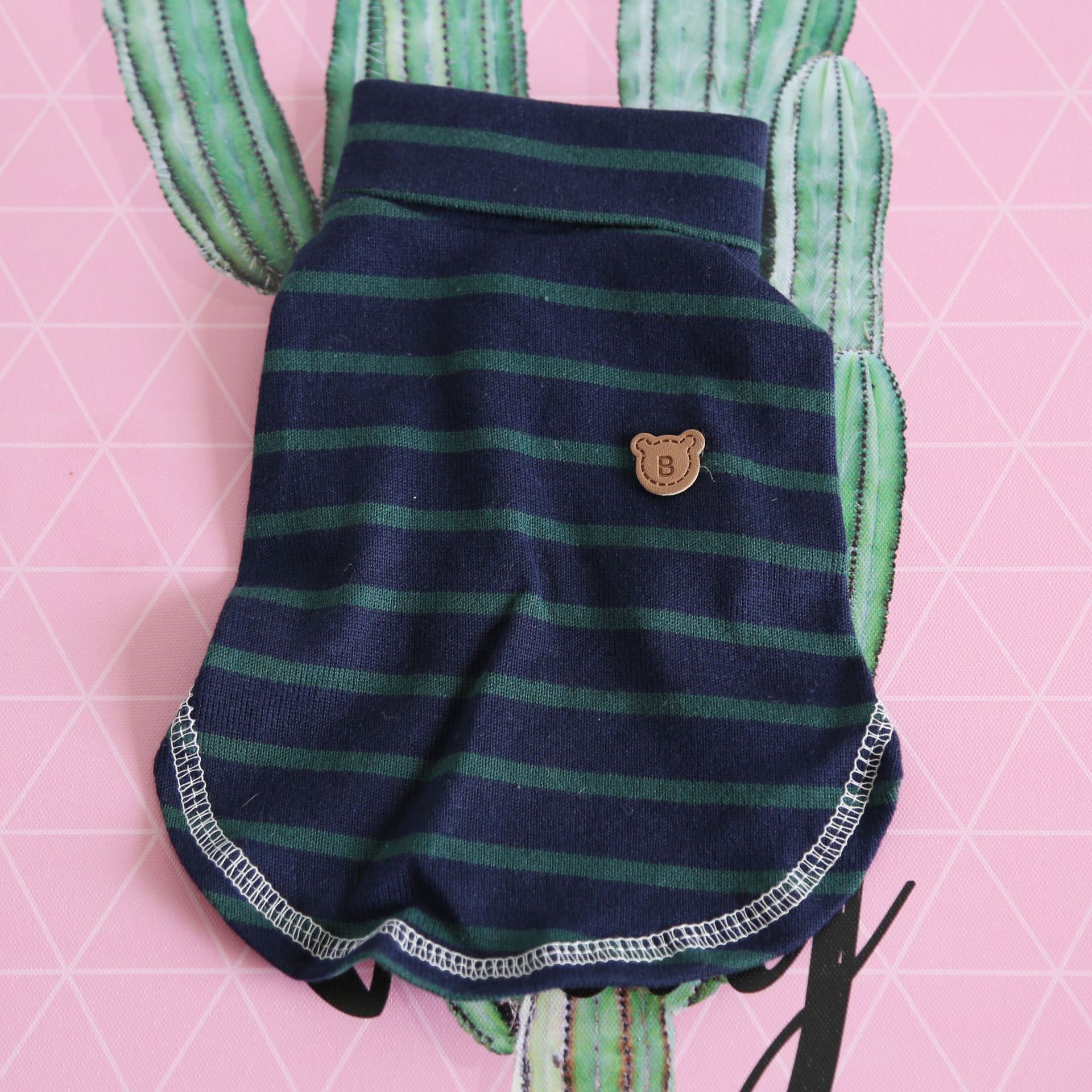 六色翻领打底衫