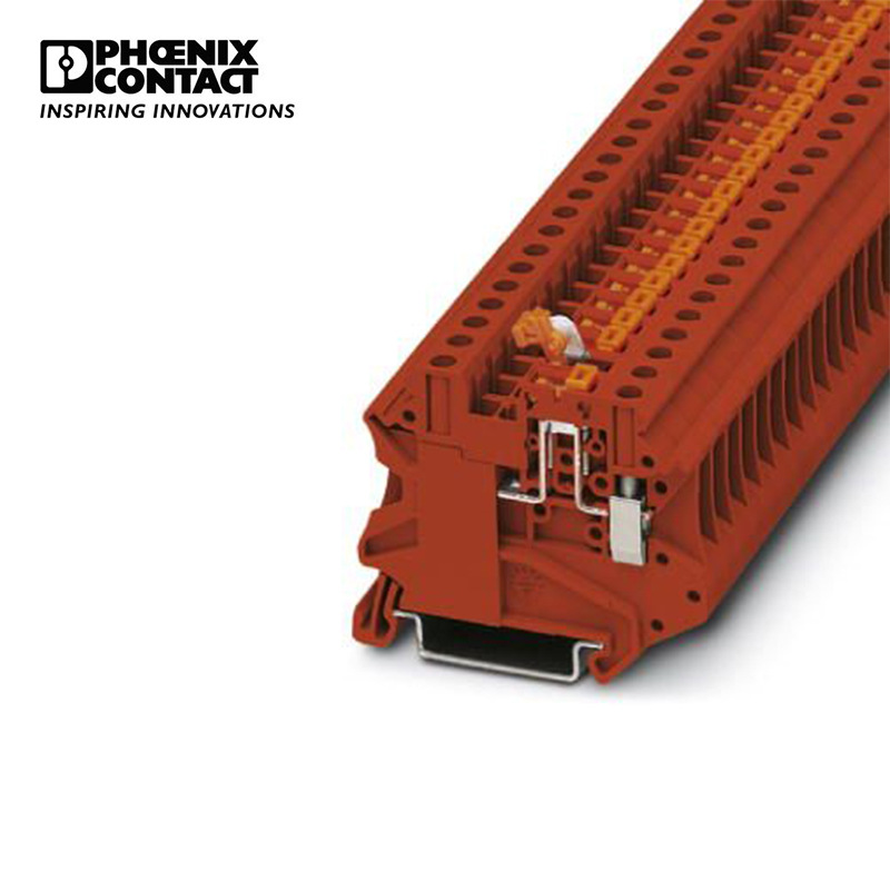 菲尼克斯 刀闸分断端子4平方螺钉连接凤凰端子 UT 4-MT RD