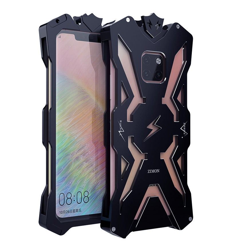 SIMON THOR Aviation Aluminum Alloy Shockproof Armor Metal Case Cover for Huawei Mate 20 Pro & Huawei Mate 20 X & Huawei Mate 20