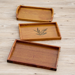 廠家直銷 創意木質日式復古餐廳酒店木盤子酒吧托盤可定製logo