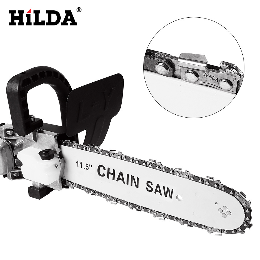 Ventas directas de la fábrica Hilda herramienta eléctrica amoladora angular sierra de cadena eléctrica máquina de pulido cambio convertidor de sierra eléctrica