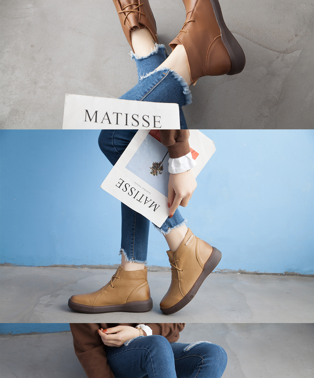 Bottes femme en En cuir - Ref 3355207 Image 36