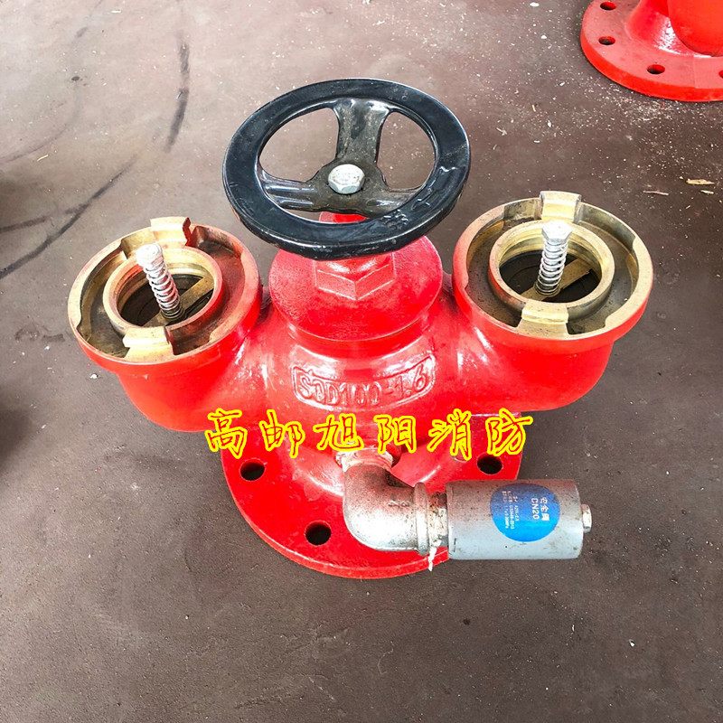 国标消防水泵接合器SQD100-1.6 减压水泵接合器100/65型 高邮消防