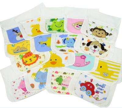 熱銷好品質嬰幼童純棉可愛卡通四層紗布巾吸汗巾春夏季大量批發