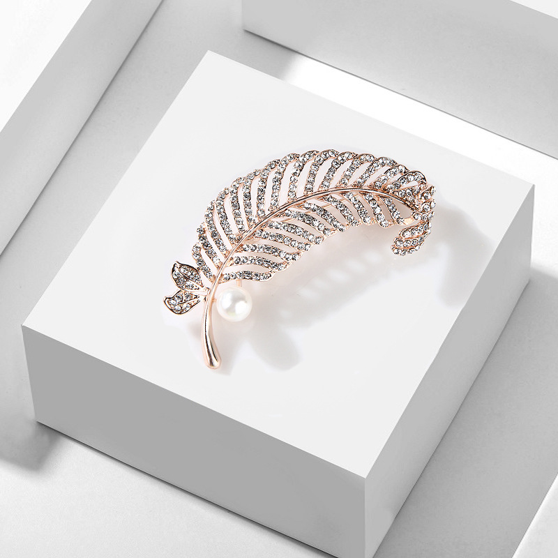 spilla con goccia di olio di piuma, spilla con zircone, spilla da donna, cardigan, semplice, maglione, accessori versatili_voghion.com