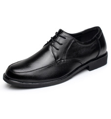 Focus on work shoes for 30 years, men's leather shoes, lace-up, round head, business formal leisure hotel administrative high-speed rail