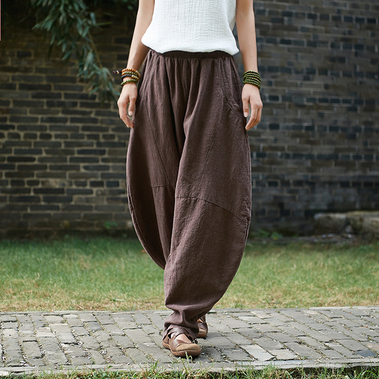 Pentalon été en chanvre - Ref 3434423 Image 7