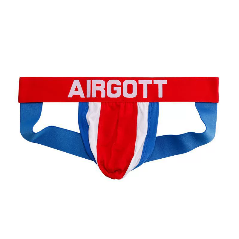 Мужские стринги (AIRGOTT) двойной ремешок, низкая посадка, эластичный пояс, сексуальный крой