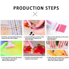 5D钻石画绣好的成品图满钻纯手工贴十字绣成品出售一件代发