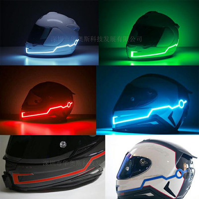 Luminous helmet lamp el luminescence Light Bar Trill Same item motorcycle Helmet Light Bars source Manufactor quality ensure