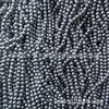 Black round beads from pearl, 5mm, 5mm, 5mm