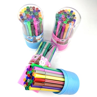 凯晟1661-36色水彩笔彩色笔儿童幼儿彩笔画笔可水洗水彩笔套装|ms