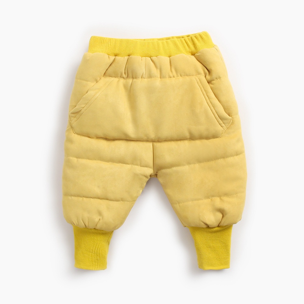 KPW8142-YE yellow pocket cotton pants