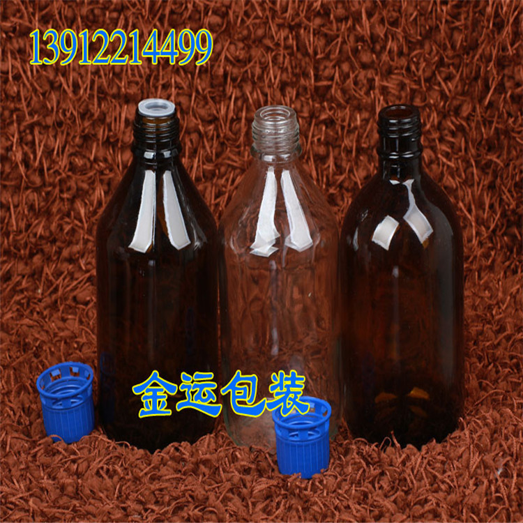 试剂瓶玻璃防盗螺旋盖加长内塞厂家玻璃瓶