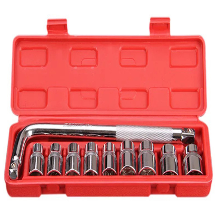 套筒扳手组合工具套装汽修摩托车维修扳手套筒工具箱车载修理工具