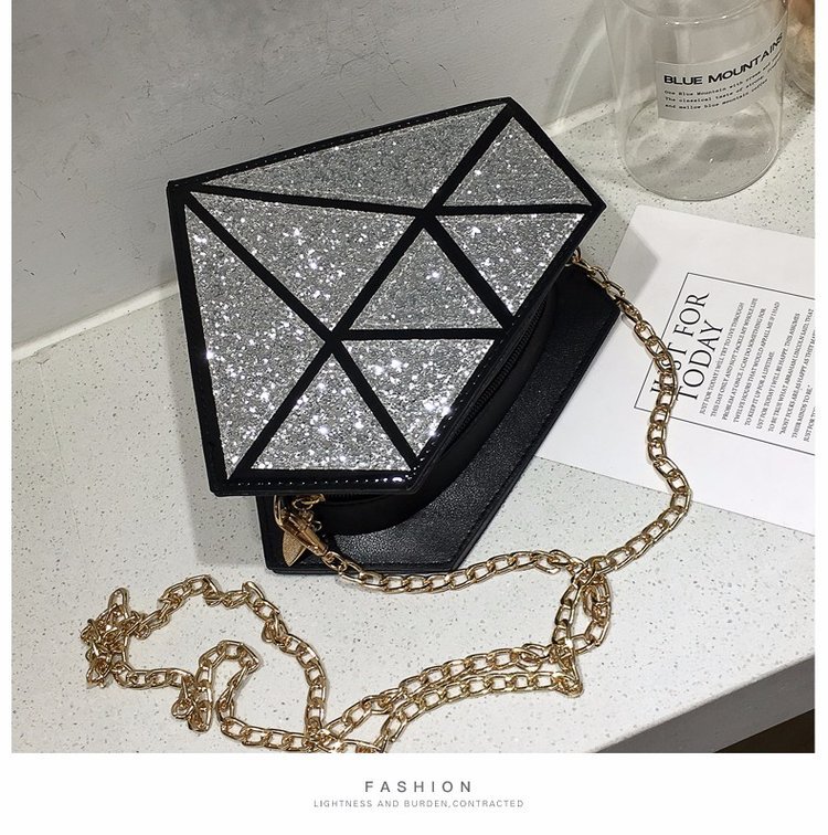 wholesale fashion laser sequins diamond diagonal bagpicture64