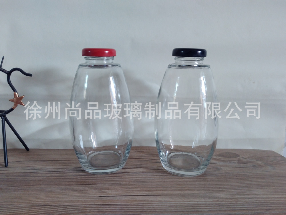 厂家定制500ML玻璃纯米酒罐 枣花果醋玻璃瓶 米酒果酒瓶