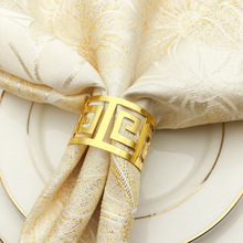 Chỗ khách sạn vàng khóa kim loại vòng khăn ăn vải miệng vòng khăn ăn khăn ăn vòng khóa tây khăn bán buôn khóa Thiết bị khách sạn