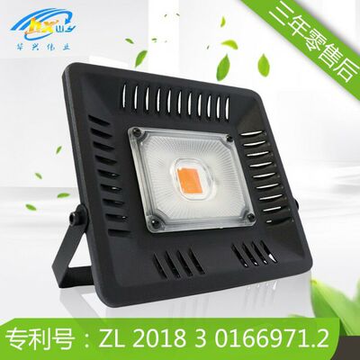 50W足瓦跨境led植物生长灯 全光谱cob补光灯 花卉蔬菜大棚种植灯