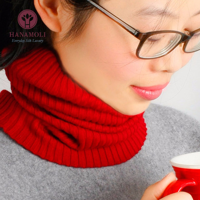 Japanese brands HANAMOLI multi-function Real silk mulberry silk Cashmere Collar winter New products