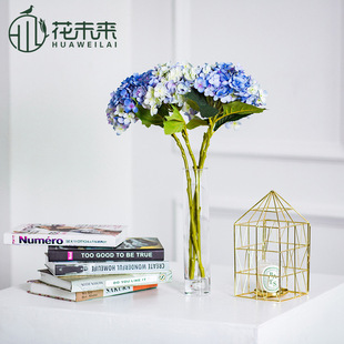 花未来仿真绣球花绢花装饰插花单支客厅卧室家居摆设现货供应批发 微商淘宝货源