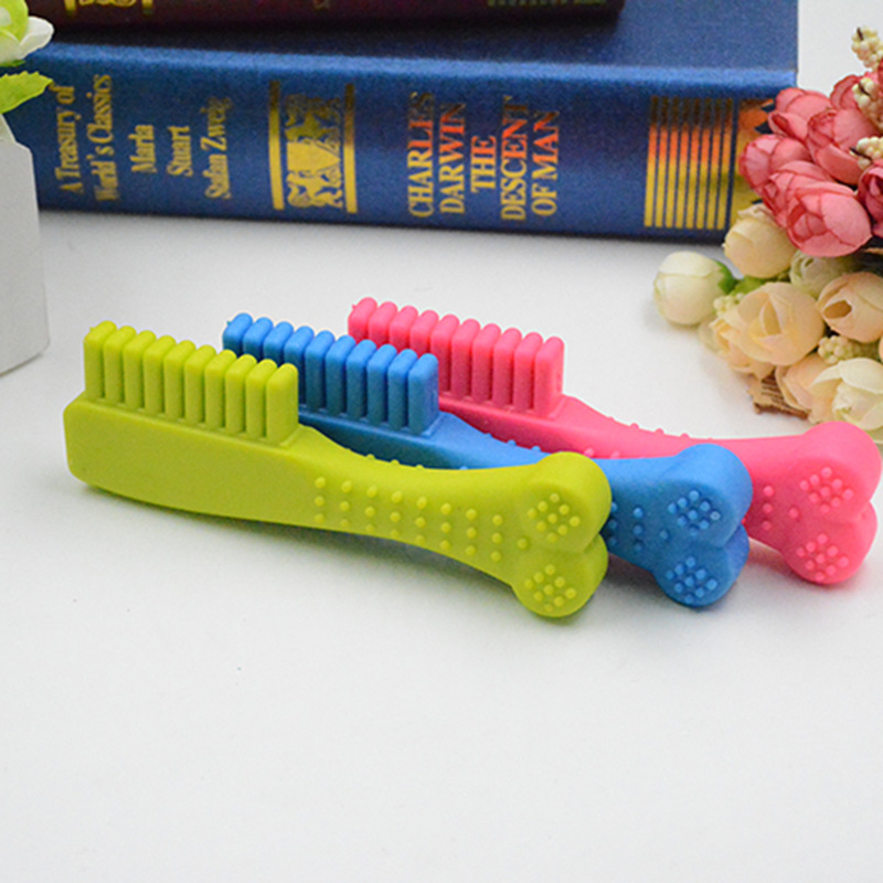 Suministro directo de fábrica TPR perro interactivo peine mordedura molar mascota juguete diente suave juguete de goma al por mayor