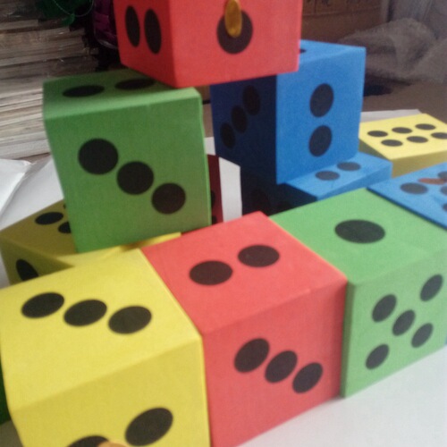 Cute creative children's toys gifts Korean dice fun dice EVA foam ABS intellectual Rubik's cube