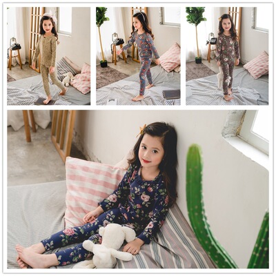 女童内衣套装2019春秋儿童秋衣秋裤毛衫女宝宝睡衣家居服韩版保暖