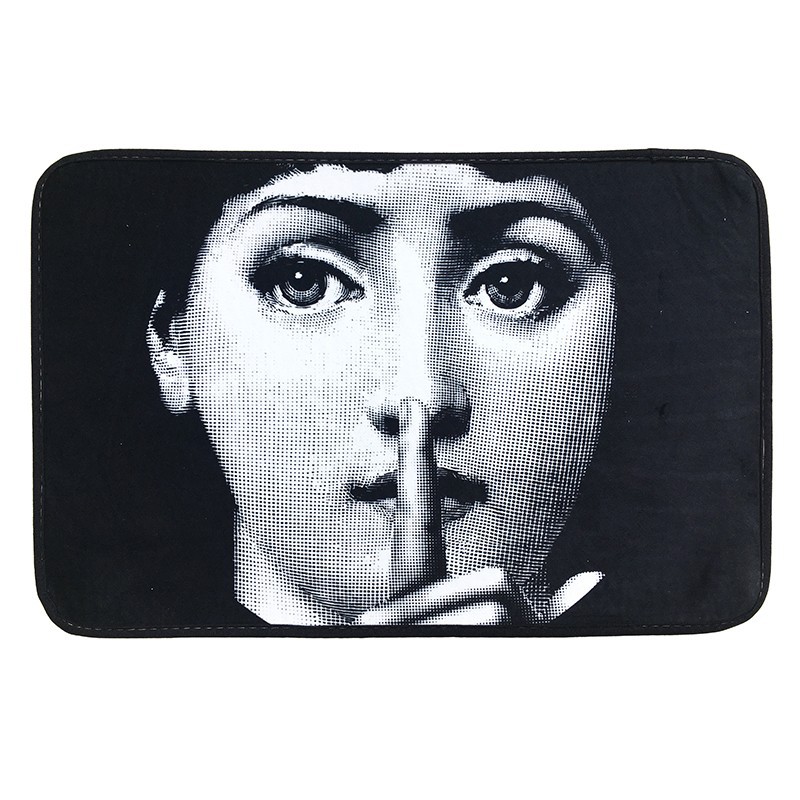 不说话欧式方形地毯 客厅卧室个性装饰地垫防滑垫进门垫脚垫|ms