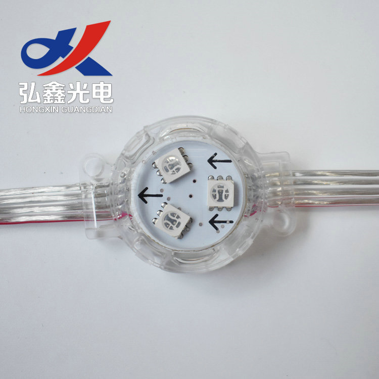 深圳现货LED节能亮化灯点光源3CM平面DMX512并联信号像素灯厂家