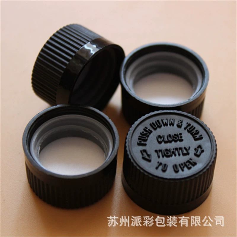 20 Зубчатая винтовая крышка Защита от детей Двухслойный Защитный колпачок для масляного флакона Пластиковый колпачок для флакона с реагентом PP Cap