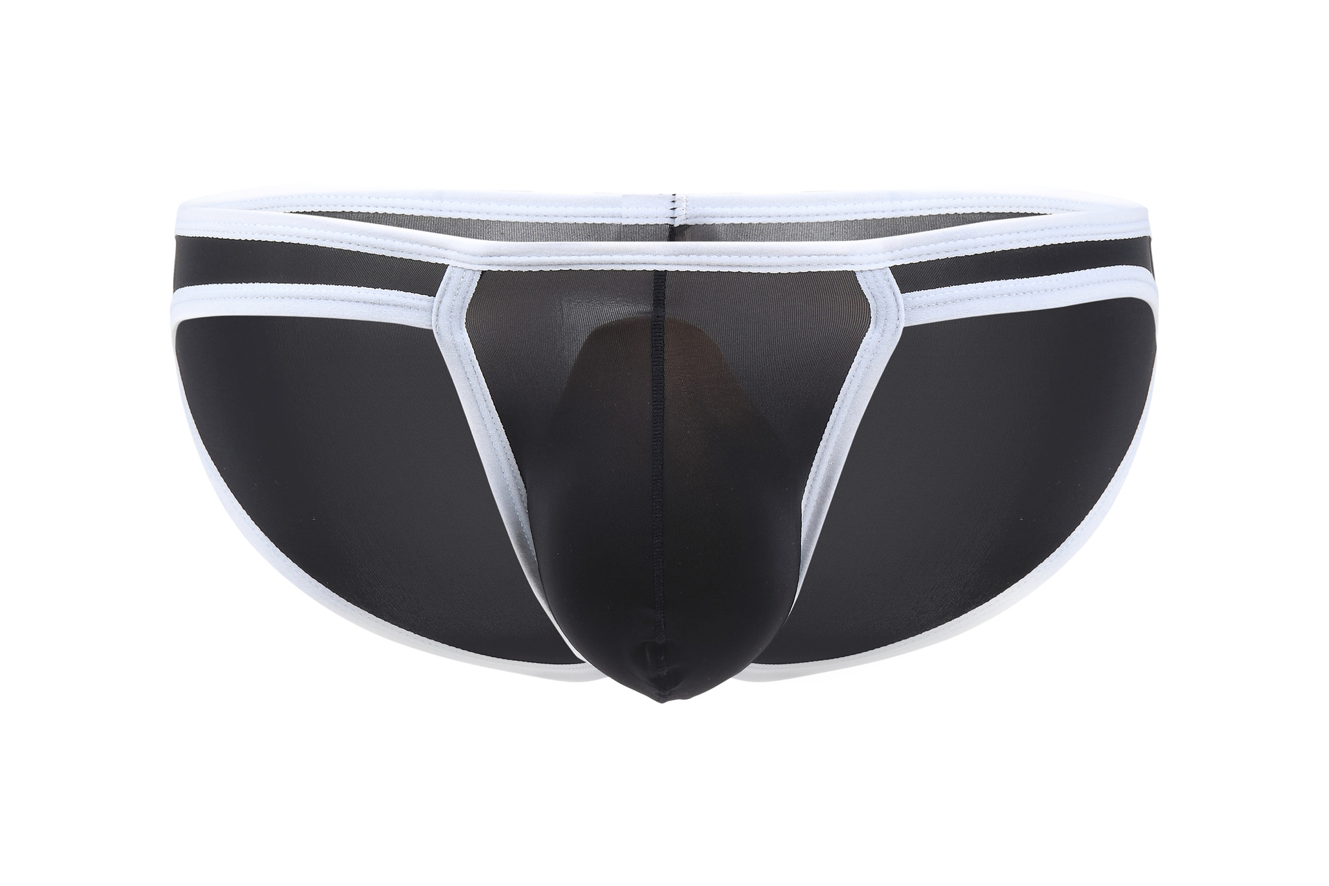 速賣通亞馬遜男士內褲薄款冰絲情趣U凸夜場表演 窄邊三角褲B012