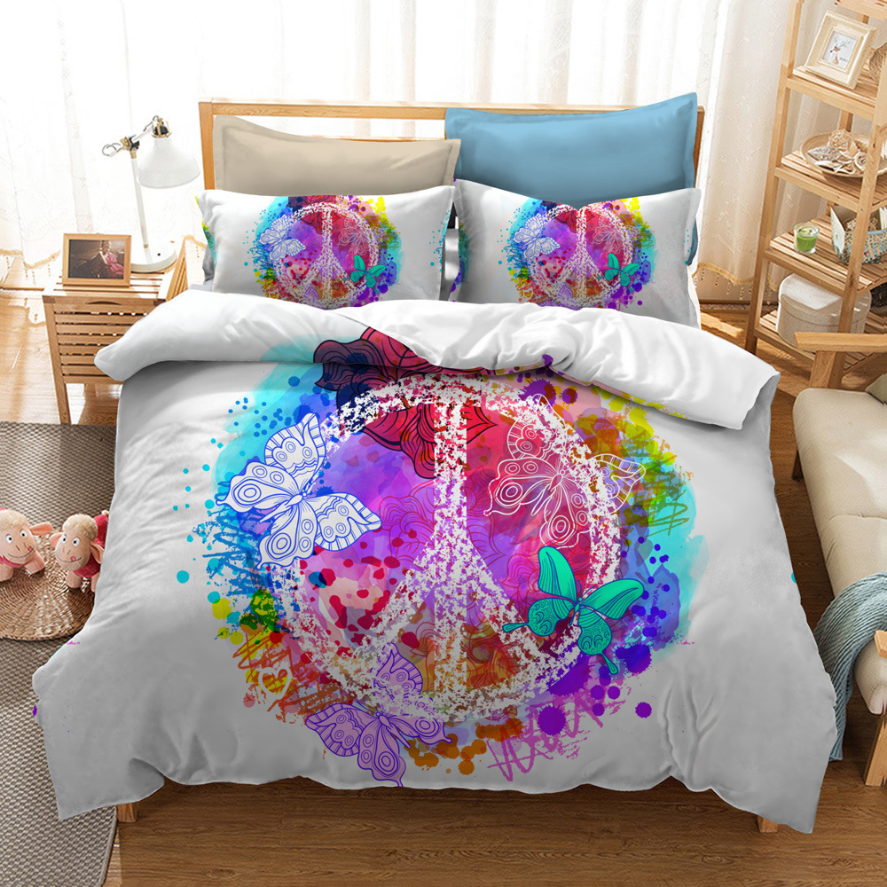 3D Cartoon Octopus Bedding Set Duvet Cover Quilt/Comforter Cover Pillowcase Set