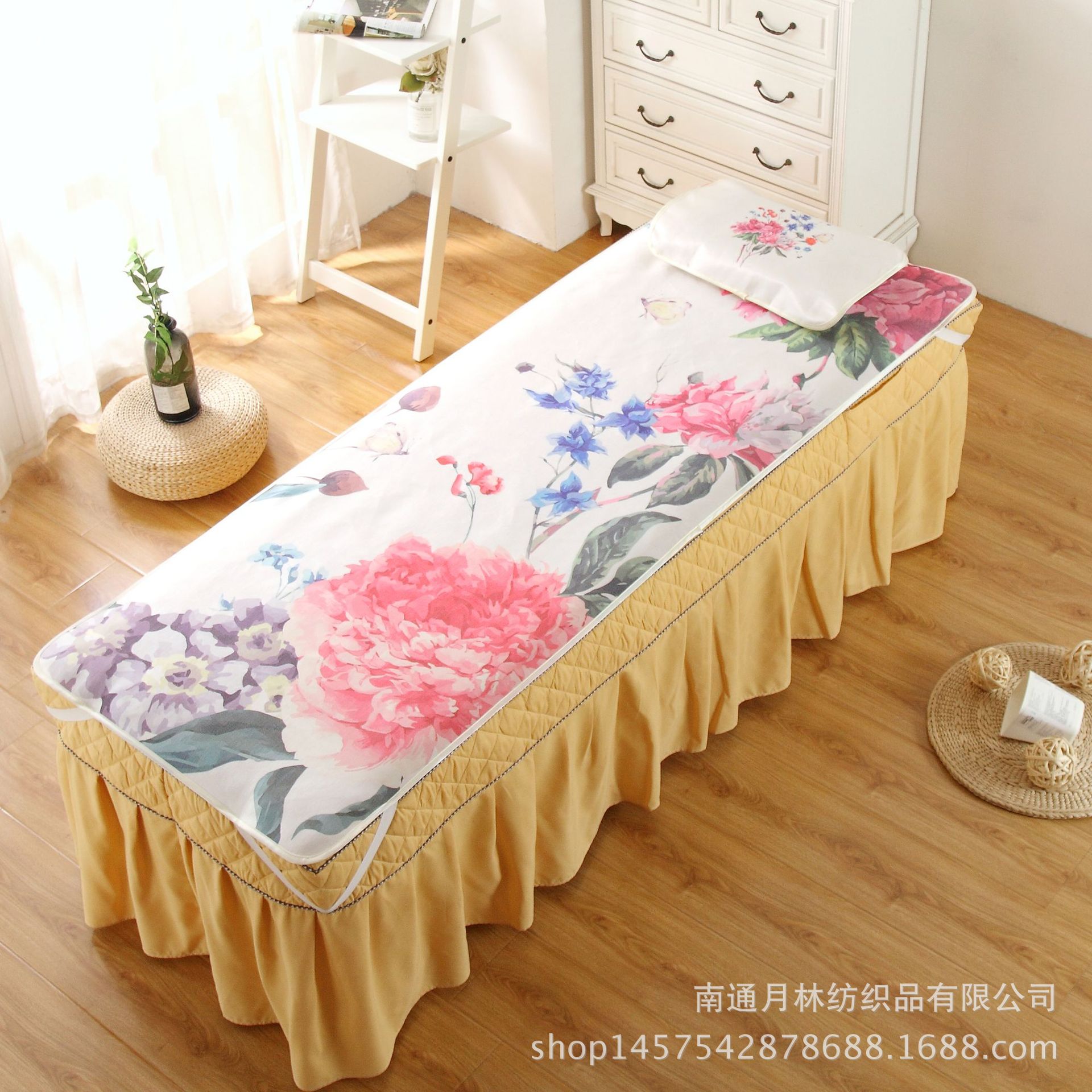 Manufactor wholesale Beauty bed summer sleeping mat Beauty SPA massage Ice silk seats customized Mat Beauty Matching