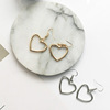 Japanese retro cute earrings heart-shaped heart shaped, simple and elegant design