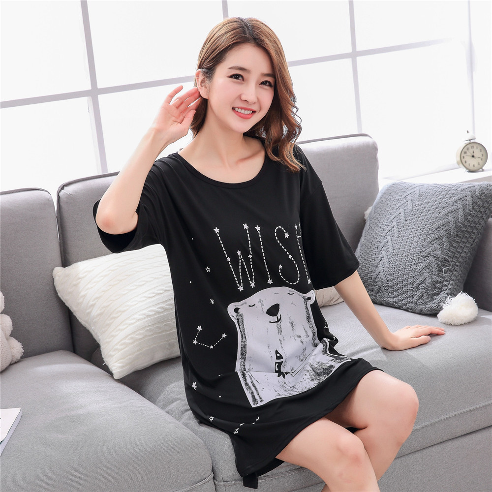 Cute Casual Style Short Sleeves Round Collar Polyester Lover’s Clothes Pajamas display picture 94