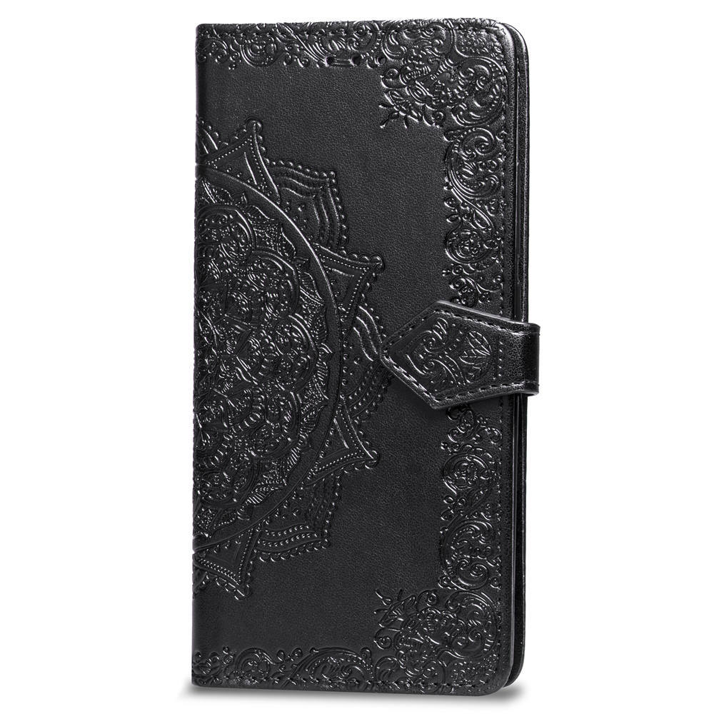 Mandala Embossed Leather Wallet Phone Case For Iphone 16_voghion.com