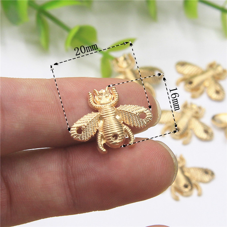 現貨供應 手縫蜜蜂合金飾品 DIY服飾配件 服裝輔料金屬配件可訂做