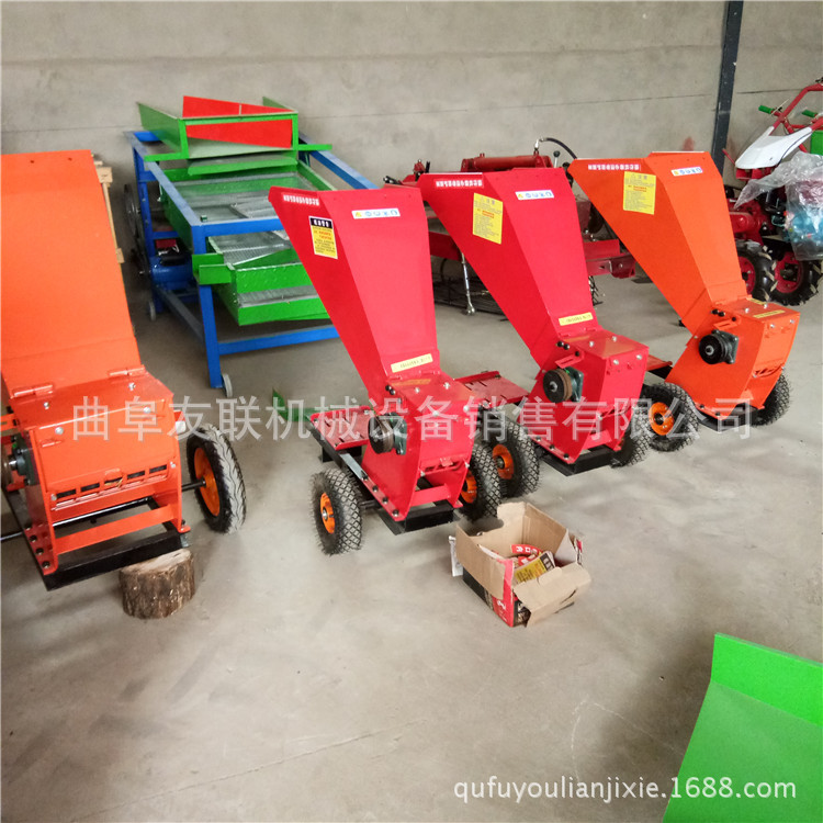 园林葡萄枝条粉碎机 170型 移动木材粉碎机 木屑破碎机 13