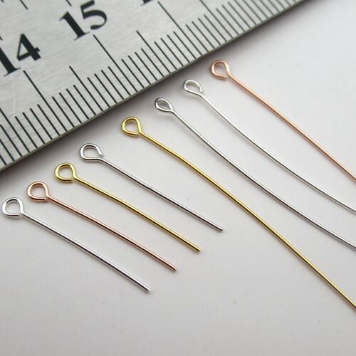 Sterling silver S925 T-shaped needle DIY jewelry accessories ball needle 9-shaped needle ball needle flat head needle T-shaped needle round head needle gold-plated