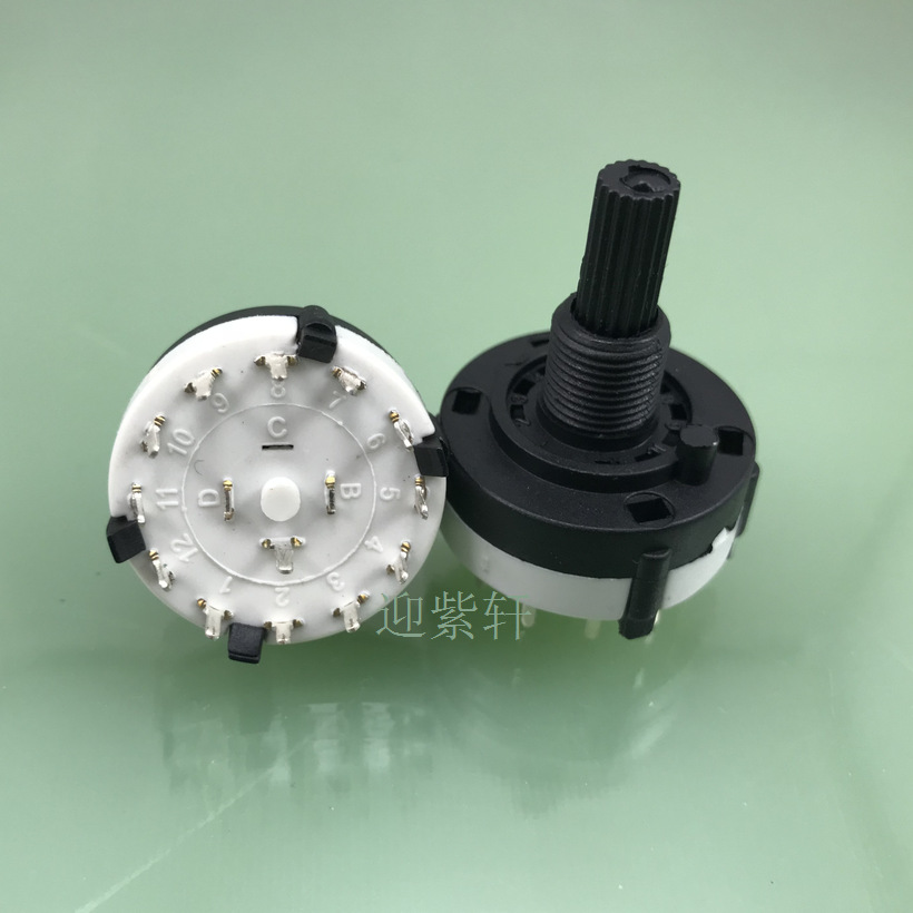 波段开关旋转开关多路波段开关旋转档位开关档位可调整1*12