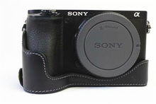 适用索尼微单相机A6500真皮底座 相机包皮套底座 微单a6500半套