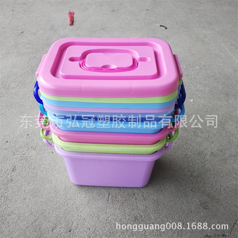供应衡阳 多颜色小号整理箱 玩具收纳箱 摔不烂塑料整理箱