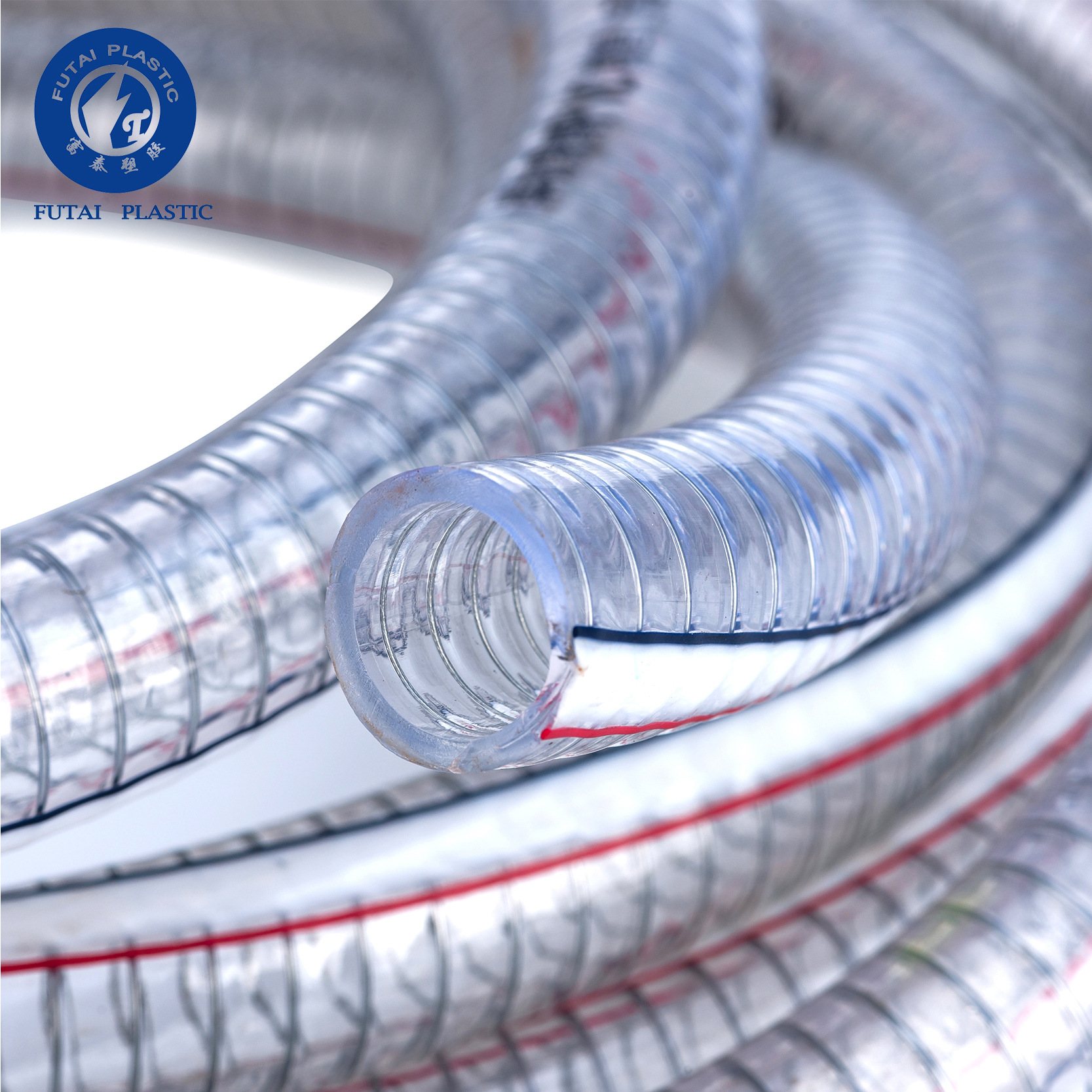 生产pvc透明钢丝管四季柔软加厚塑料钢丝软管 耐高温pvc花园水管