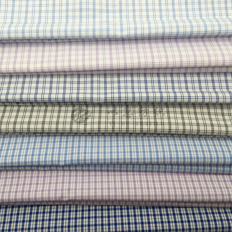 热销款阳离子套色 色织格子 2019年春夏新款 时尚男女装衬衫面料
