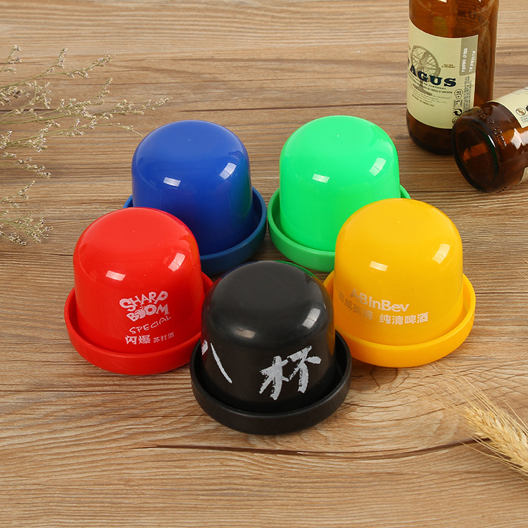 Manufactor wholesale Nightclub bar Sieve cup KTV game Dice cup Color cup advertisement Plastic Rejection cup Dice box