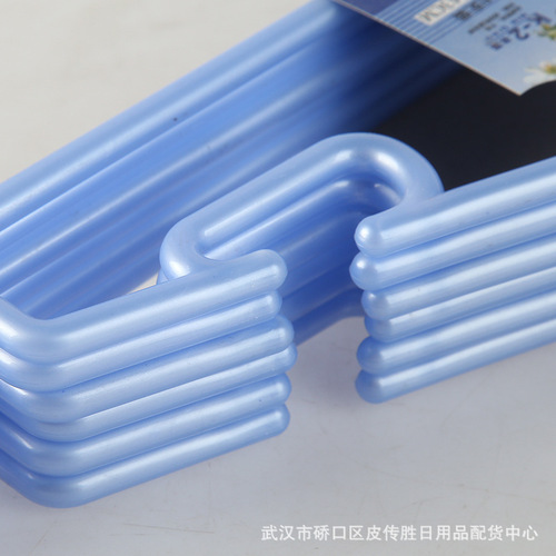 Fujiao 6-Pack Multi-Function Plastic Hanger, Invisible Hanger, Dry and Wet Dual-Use Clothing Rack