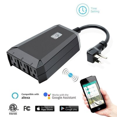 outdoors wifi Smart Socket mobile phone Timing Switch socket Long-range remote control Smart home Alexa U.S. regulations